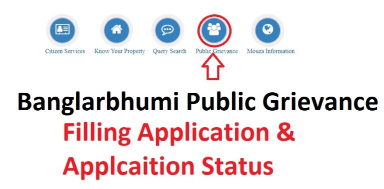 Banglarbhumi Public Grievance source from banglarbhumi portal