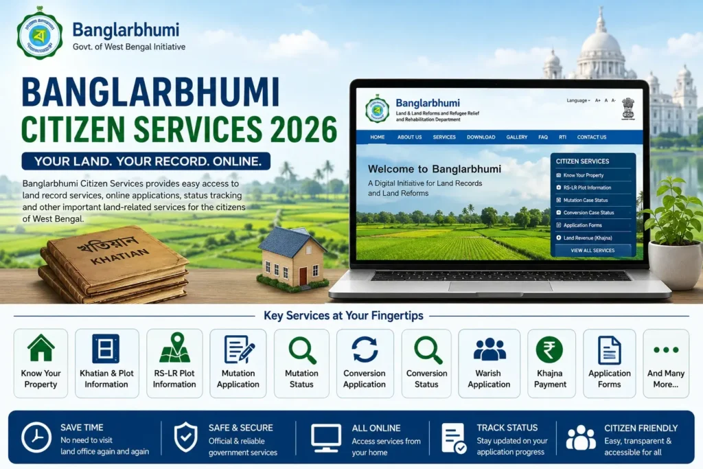 Banglarbhumi Citizen Services 2026 online land record services
