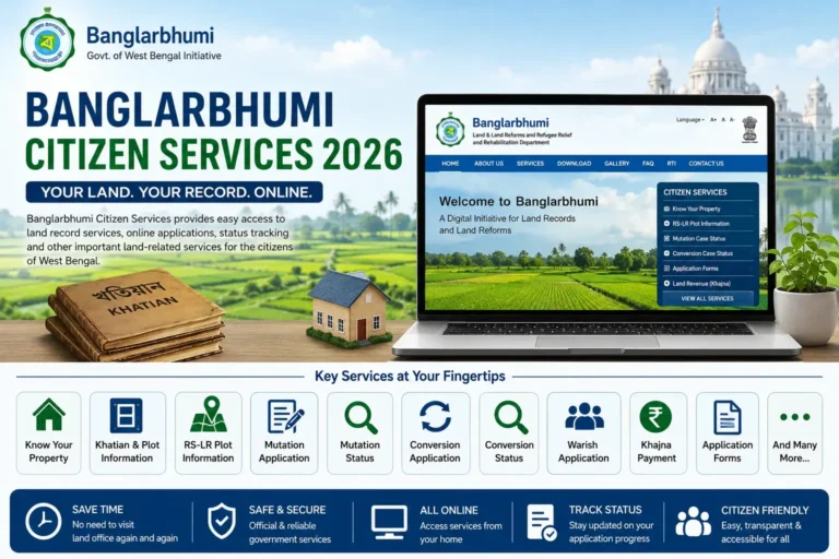 Banglarbhumi Citizen Services 2026 online land record services