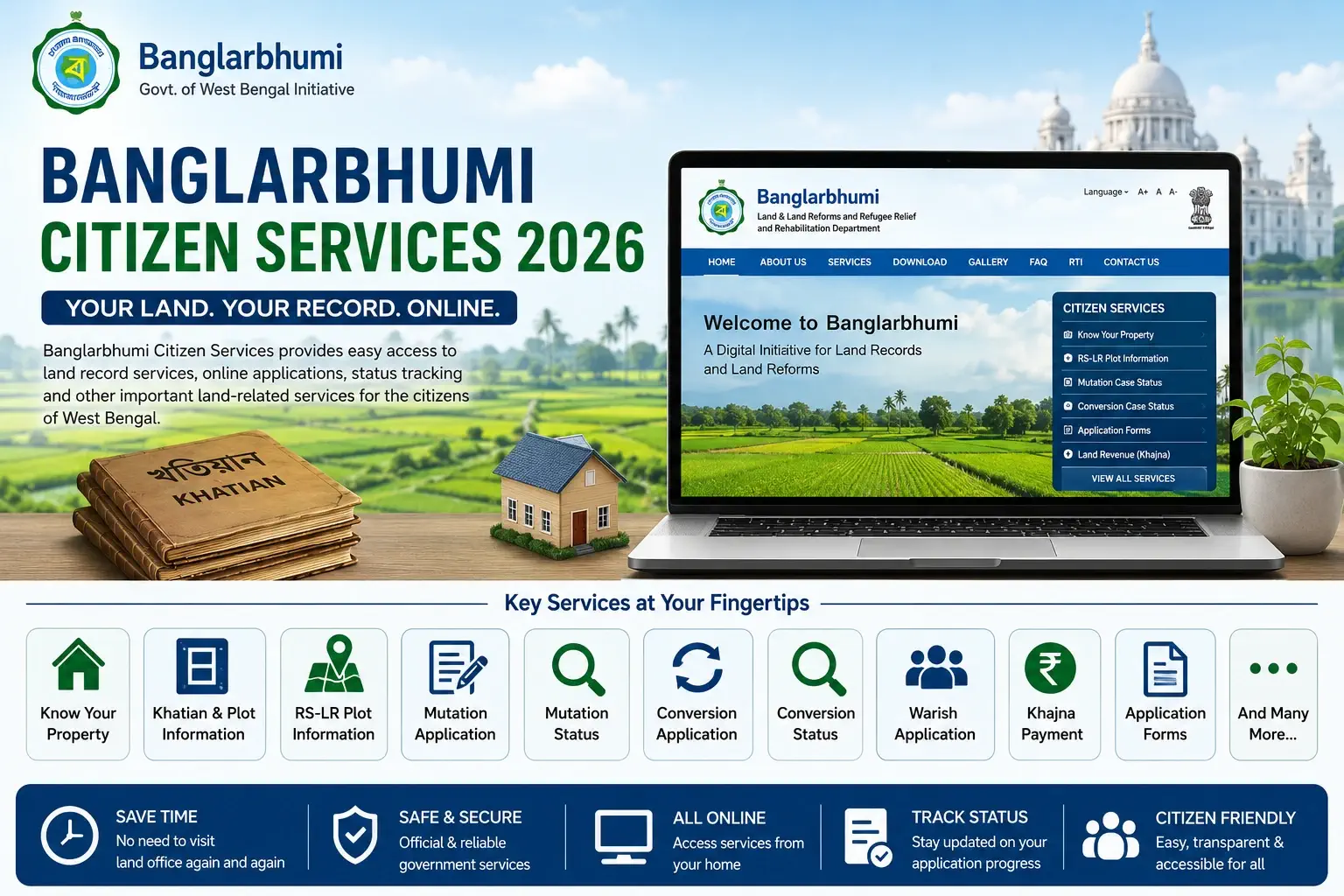Banglarbhumi Citizen Services 2026 online land record services